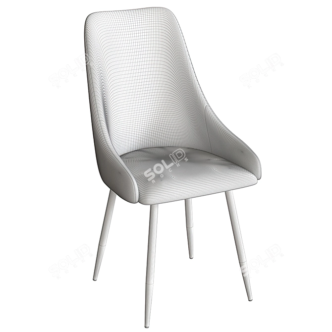Hank Metal Grace: Stylish and Comfortable Chair 3D model image 5