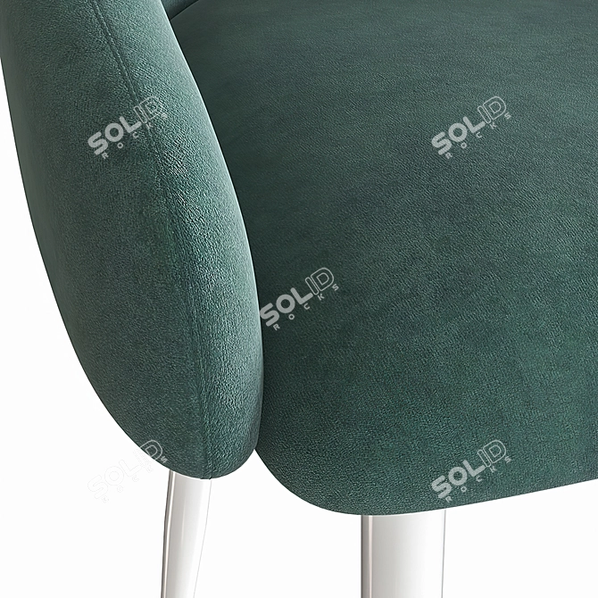 HANK Metal Light Chair 3D model image 4