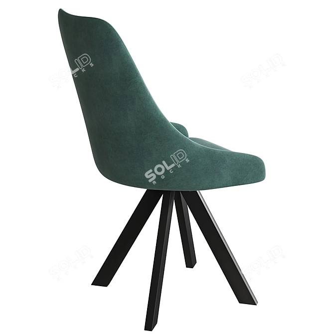 Hank Rodeo Om: Modern Upholstered Chair 3D model image 3