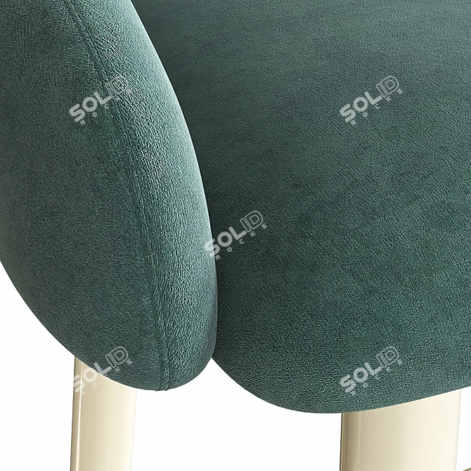 Hank Metal Leg Chair 3D model image 4