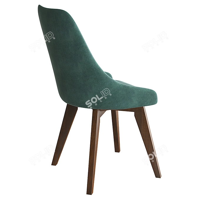 HANK ARRAY Standard Oak Chair 3D model image 3