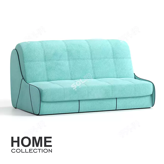 Bergen Azure: Stylish Rio Sofa 3D model image 1