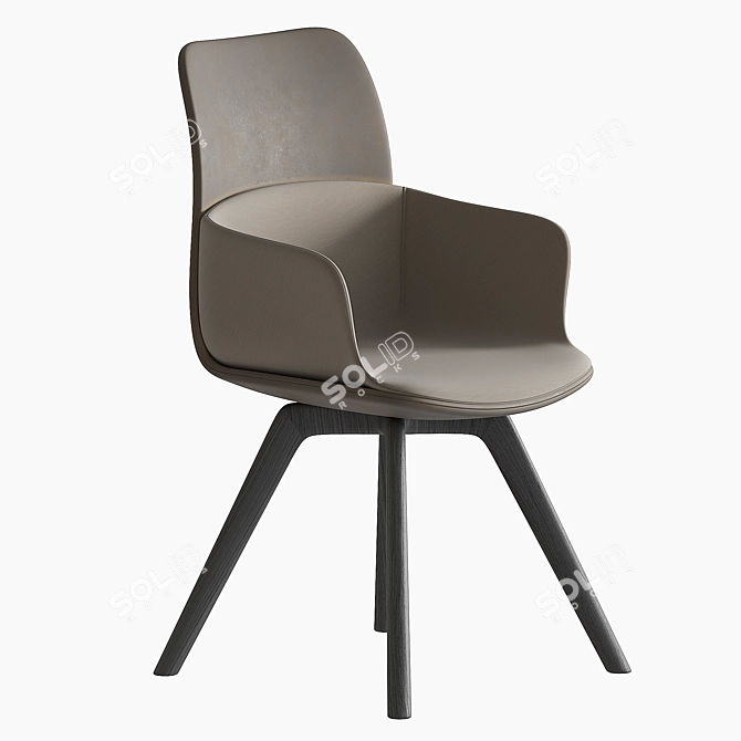 Elegant Molteni & C Armchair 3D model image 1