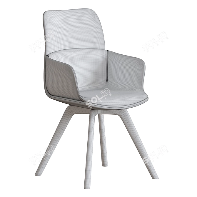 Elegant Molteni & C Armchair 3D model image 2