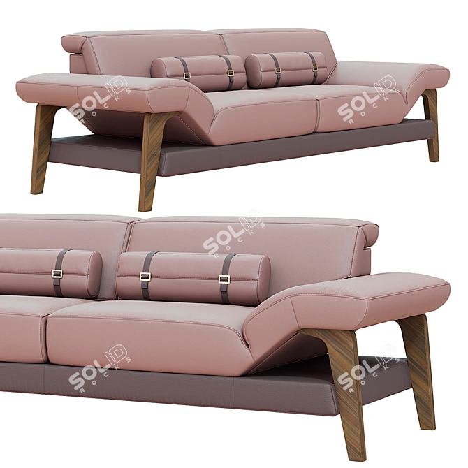 Elegant MERIEM Sofa: Stylish Comfort 3D model image 1