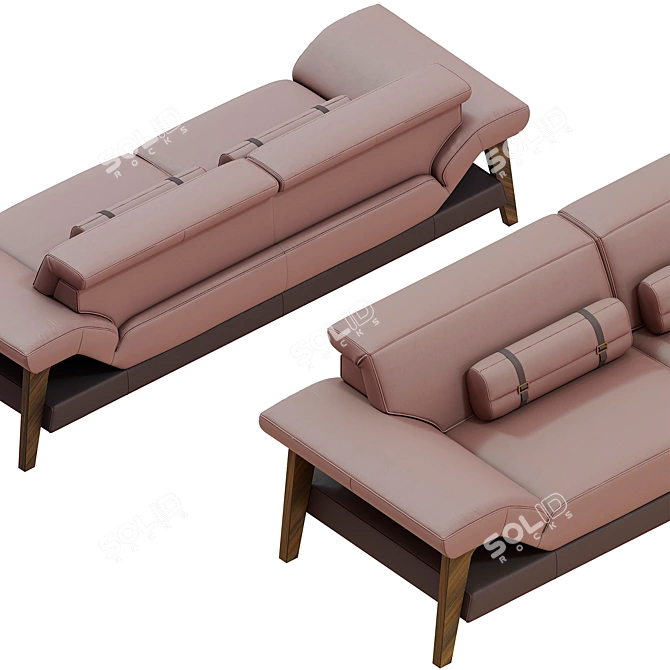 Elegant MERIEM Sofa: Stylish Comfort 3D model image 2