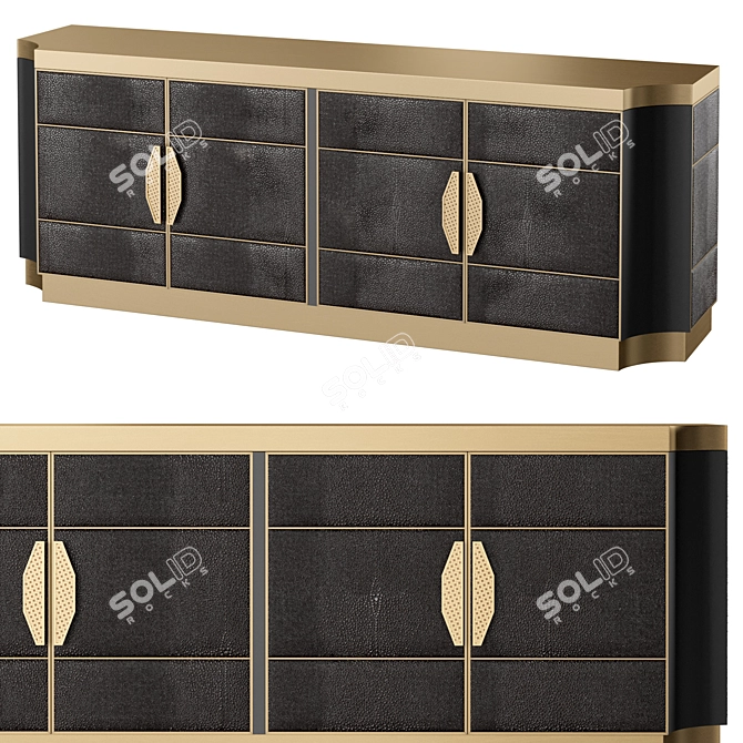 Haute Style Savoy Sideboard 3D model image 1