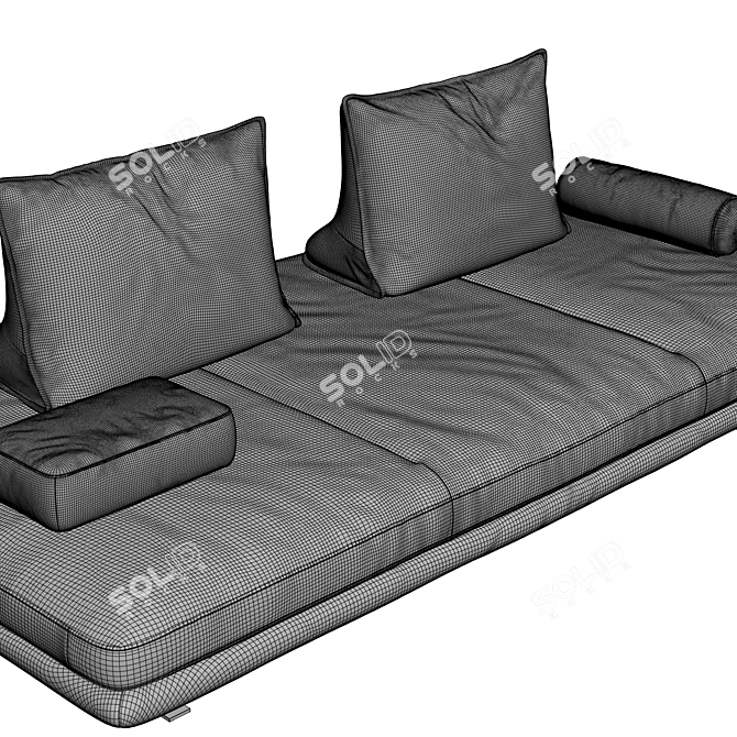 Ligne Roset Prado: Corona7+Vray Upholstery 3D model image 5