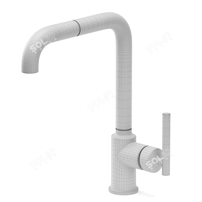 K5285: Stylish and Spacious Sink 3D model image 5