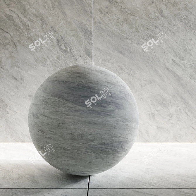 Sophisticated Trambiserra Grey Porcelain Tile 3D model image 2