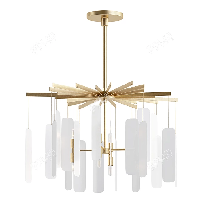 Arteriors Harriet Chandelier: Exquisite Illumination 3D model image 1