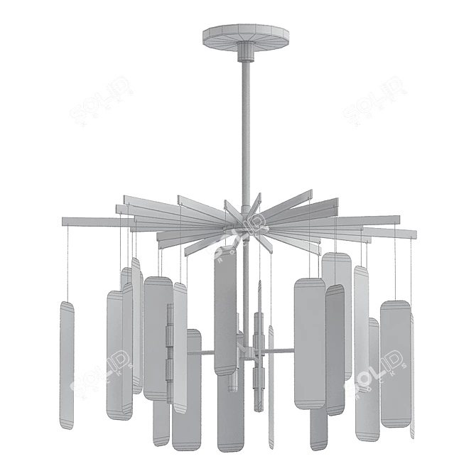 Arteriors Harriet Chandelier: Exquisite Illumination 3D model image 2