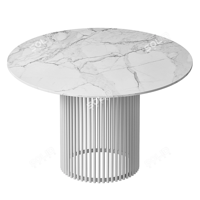 Elegant Round Aplos Alavar Table 3D model image 1