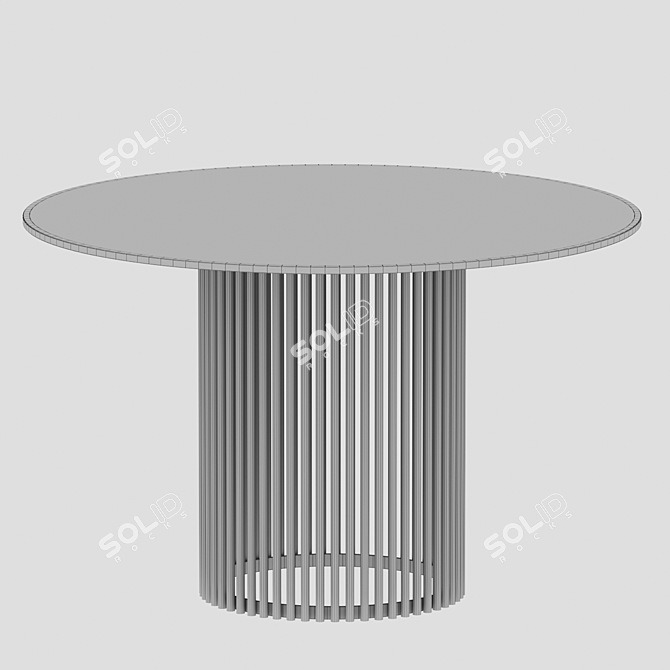 Elegant Round Aplos Alavar Table 3D model image 3