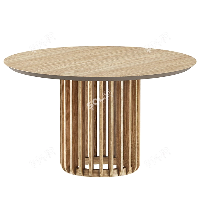 Roob Look Round Dining Table 1300x1300x750 3D model image 1