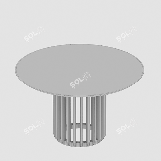 Roob Look Round Dining Table 1300x1300x750 3D model image 3