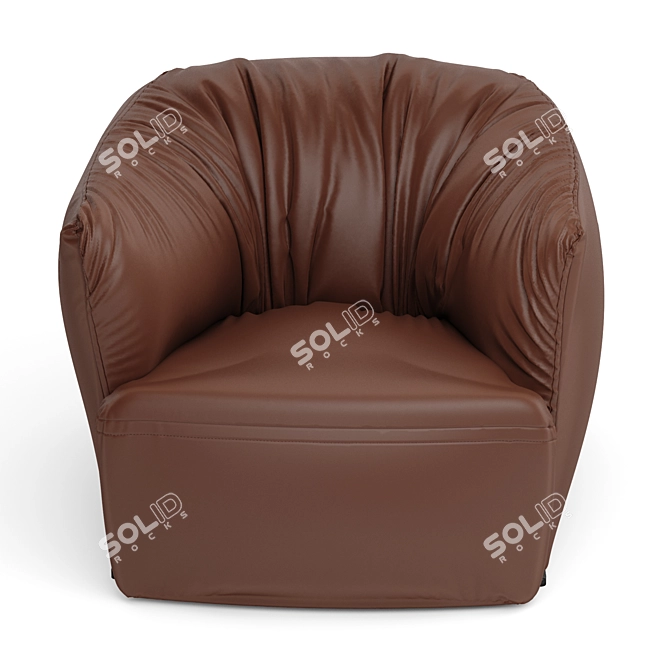 Sleek Santa Monica Poliform Chair 3D model image 2
