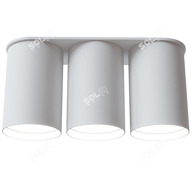 Sleek BP Triple Spot by Pikartlights 3D model image 2