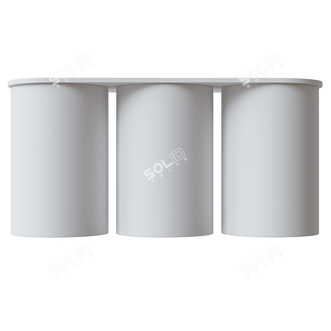 Sleek BP Triple Spot by Pikartlights 3D model image 4