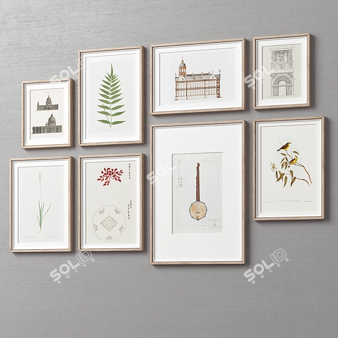 Versatile Picture Frames Set 3D model image 2