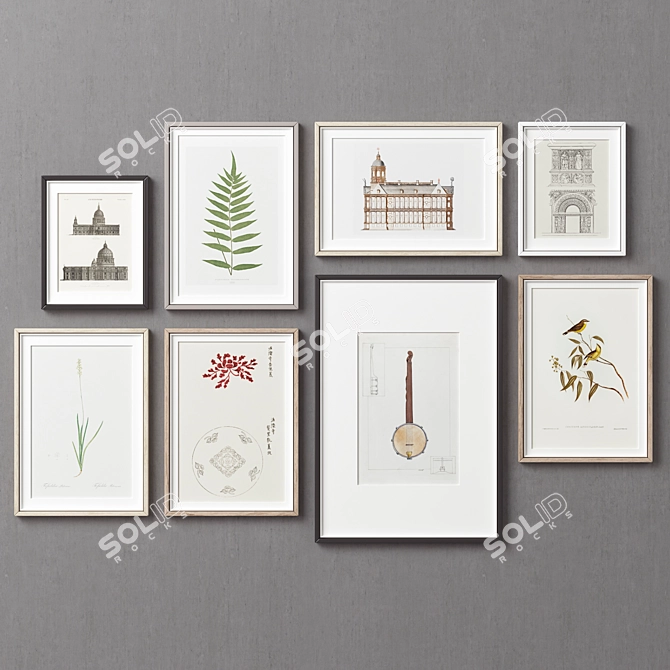 Versatile Picture Frames Set 3D model image 11