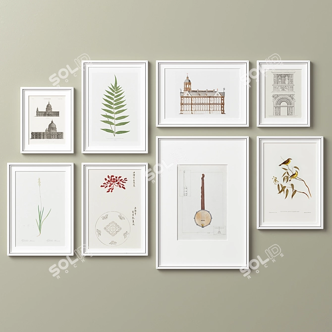 Versatile Picture Frames Set 3D model image 12