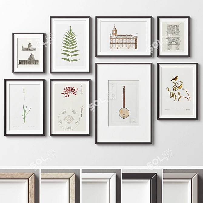 Versatile Picture Frames Set 3D model image 14