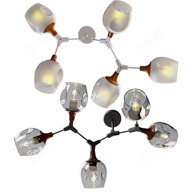 Sleek Ciotolla Ceiling Luminaires 3D model image 2