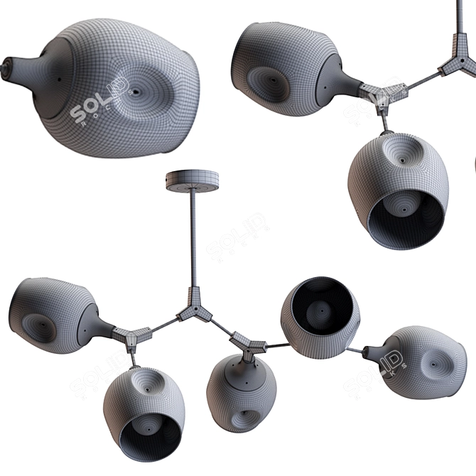 Sleek Ciotolla Ceiling Luminaires 3D model image 8