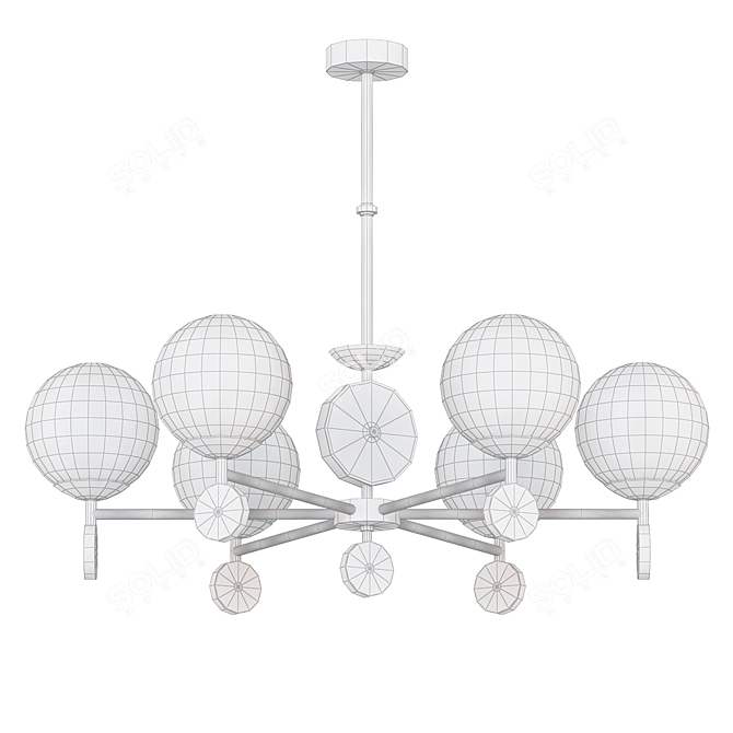 Elegant Chandelier Marsela:
Illuminate Your Space 3D model image 2