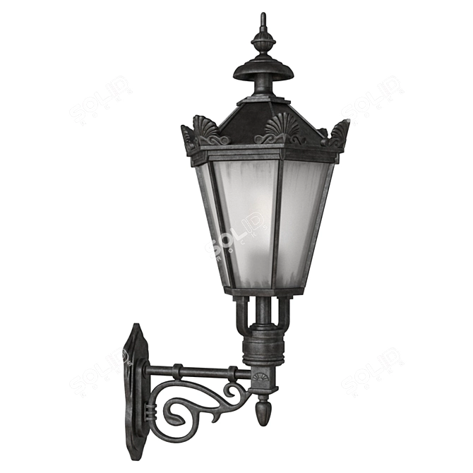 Elegant Schlesische Wall Lamp 3D model image 2