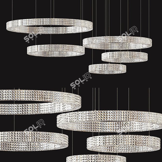 Luminous Calypso Ring Lights 3D model image 2