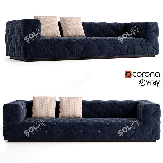 Longhi Must Large Sofa 3D model image 1