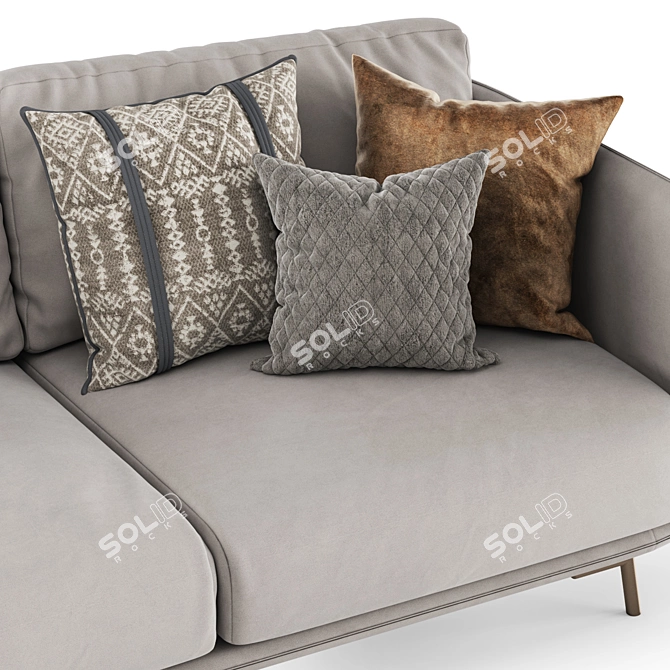 Nube Italia JOE Modern Sofa 3D model image 3