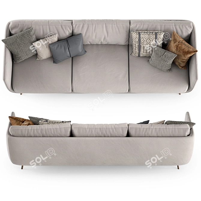 Nube Italia JOE Modern Sofa 3D model image 4