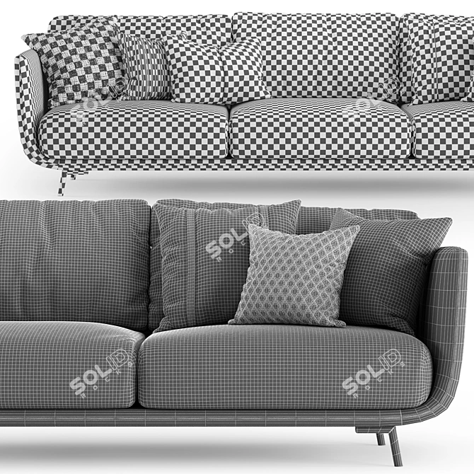 Nube Italia JOE Modern Sofa 3D model image 5