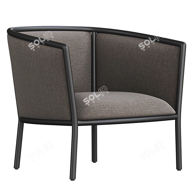 Modern Margou Armchair: Elegant Design, Premium Comfort 3D model image 1