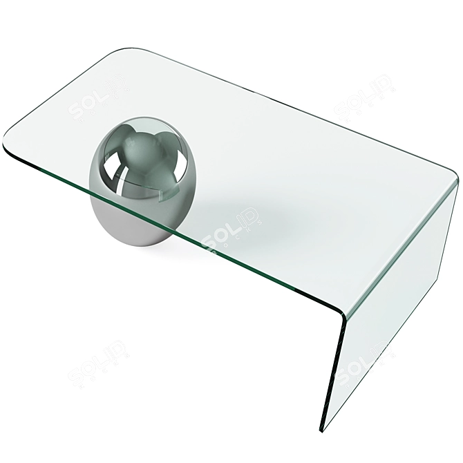 Sleek Globe Coffee Table 3D model image 4