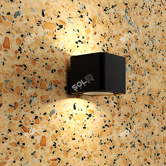 Seamless Venetian Terrazzo: High-res, PBR Material 3D model image 2