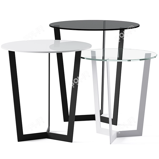 Sleek Jolly Coffee Table 3D model image 1