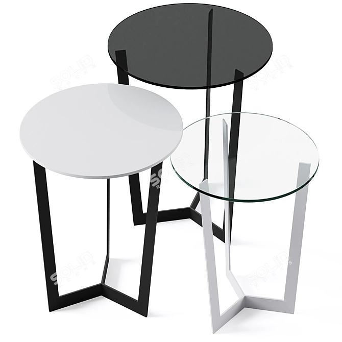 Sleek Jolly Coffee Table 3D model image 2