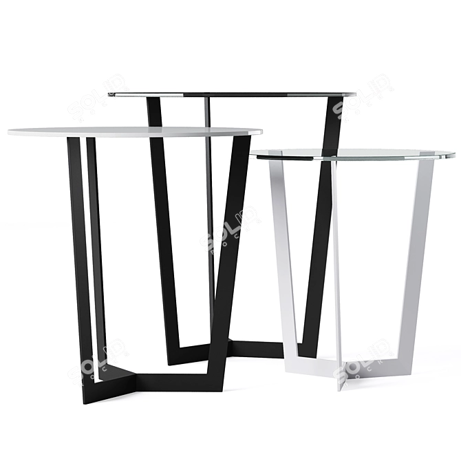 Sleek Jolly Coffee Table 3D model image 3