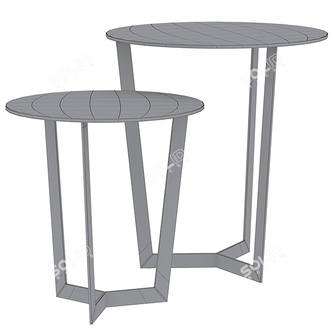 Sleek Jolly Coffee Table 3D model image 5