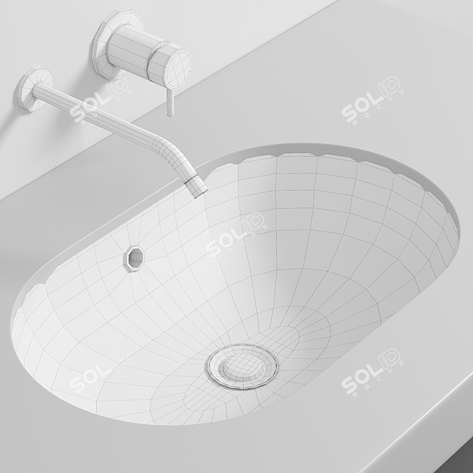 Olympia Oval Undermount Sink 3D model image 2