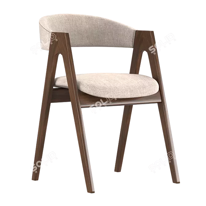 Dublin Deephouse Dining Chair 3D model image 1