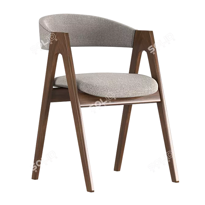 Dublin Deephouse Dining Chair 3D model image 2