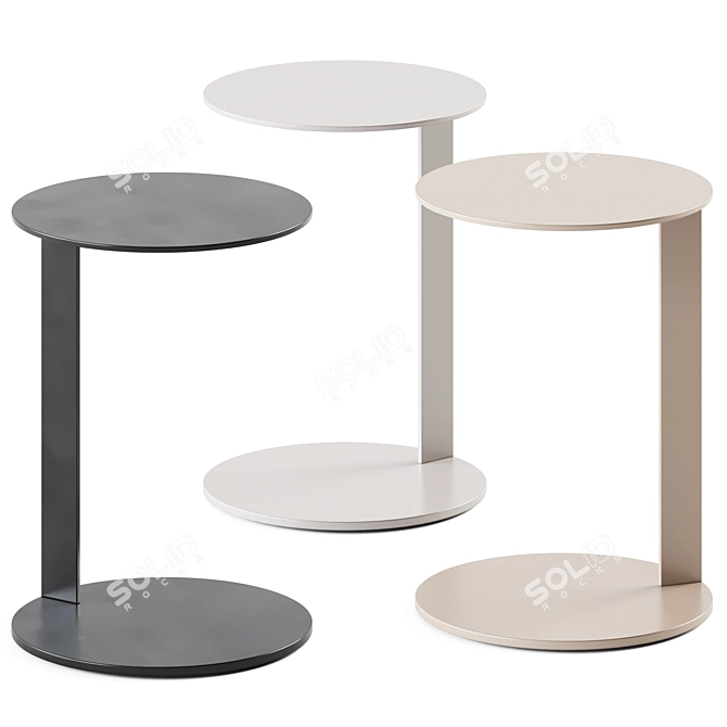 Minimalist Modern Side Table 3D model image 1