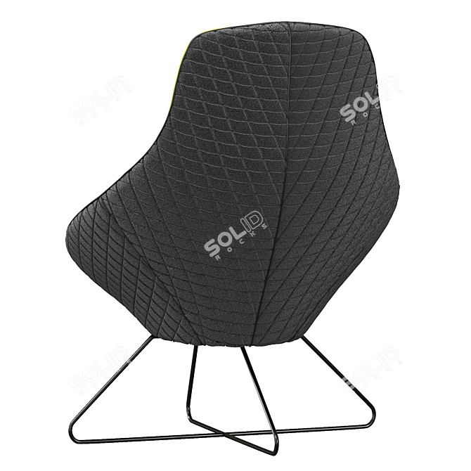 Contemporary Conic Lounge Chair 3D model image 5