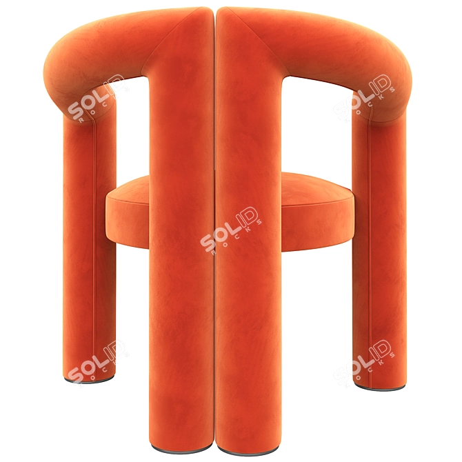 Title: Cassina Dude Modern Chair 3D model image 3