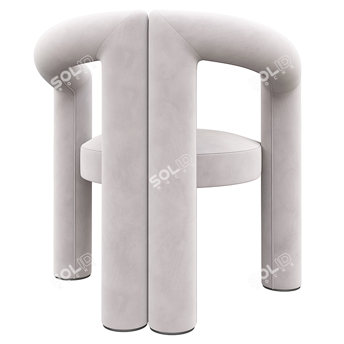 Title: Cassina Dude Modern Chair 3D model image 4